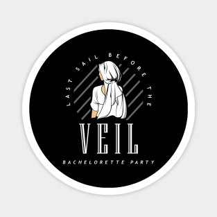 Bachelorette Party with Veil Magnet